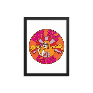 Not All Leos Framed Poster