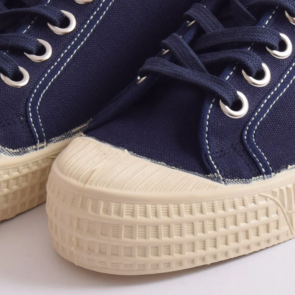 Novesta Star Master Navy Contrast Stitching Ecru Shoes