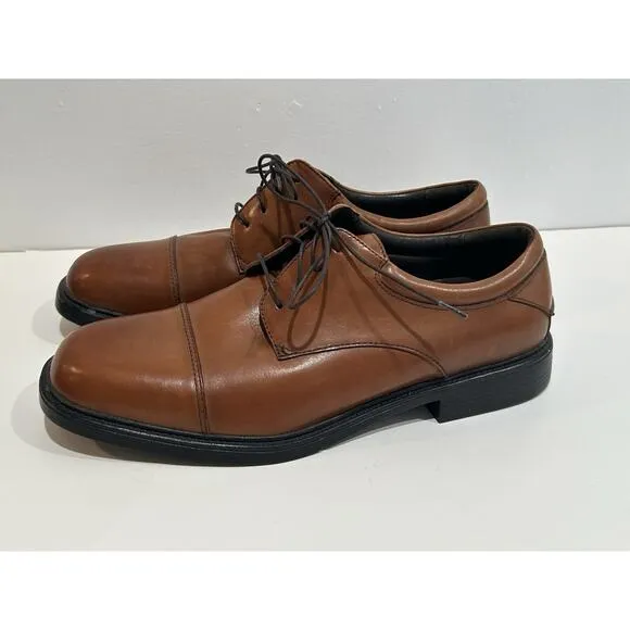 Nunn Bush Size 12 M Comfort Gel Memory Foam Men’s Brown Leather Shoes