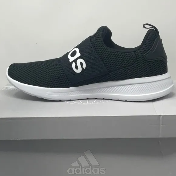 NWT Adidas men’s black/white Lite Racer Adapt 4.0 slip on running shoe, size 9.5