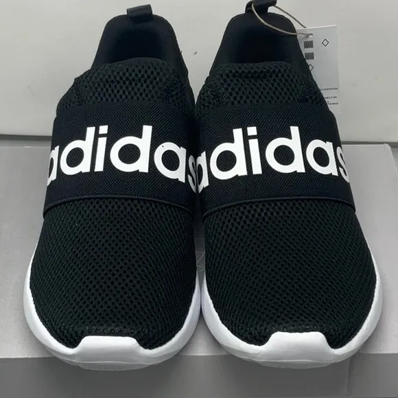 NWT Adidas men’s black/white Lite Racer Adapt 4.0 slip on running shoe, size 9.5