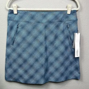NWT Annika Skort Cutter &amp; Buck Gray Teal Golf Tennis Pickle Ball Skirt Skort 8