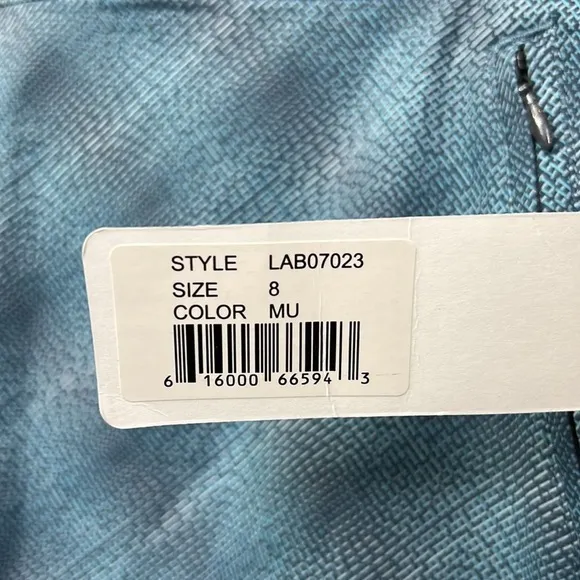 NWT Annika Skort Cutter &amp; Buck Gray Teal Golf Tennis Pickle Ball Skirt Skort 8