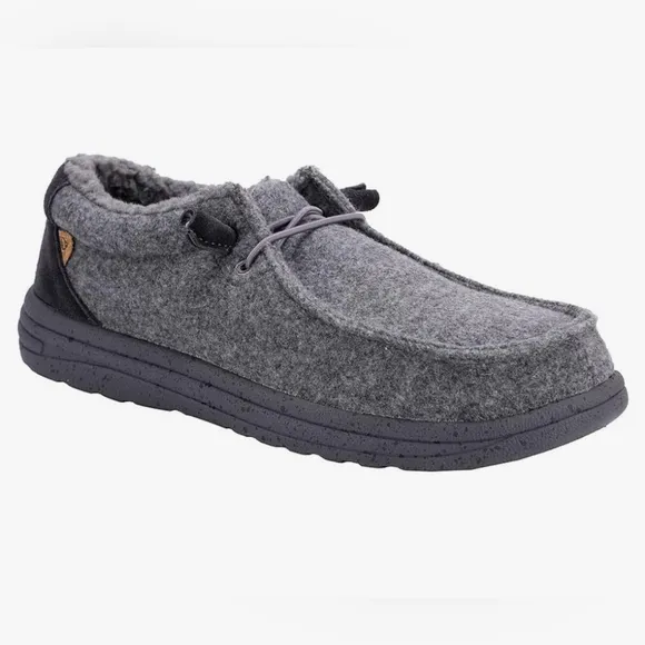 NWT LAMO SAMUEL Grey Wool 100% Genuine Sheepskin Insole CA Comfort Shoes 11 🔥
