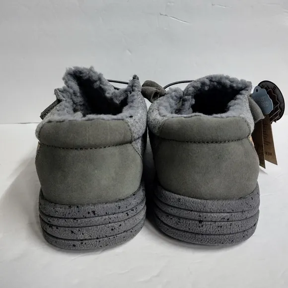 NWT LAMO SAMUEL Grey Wool 100% Genuine Sheepskin Insole CA Comfort Shoes 11 🔥
