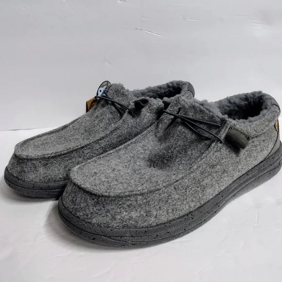 NWT LAMO SAMUEL Grey Wool 100% Genuine Sheepskin Insole CA Comfort Shoes 11 🔥