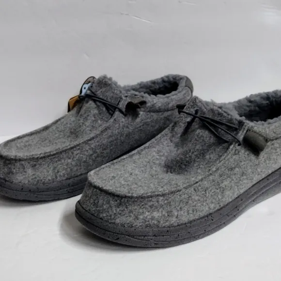 NWT LAMO SAMUEL Grey Wool 100% Genuine Sheepskin Insole CA Comfort Shoes 11 🔥