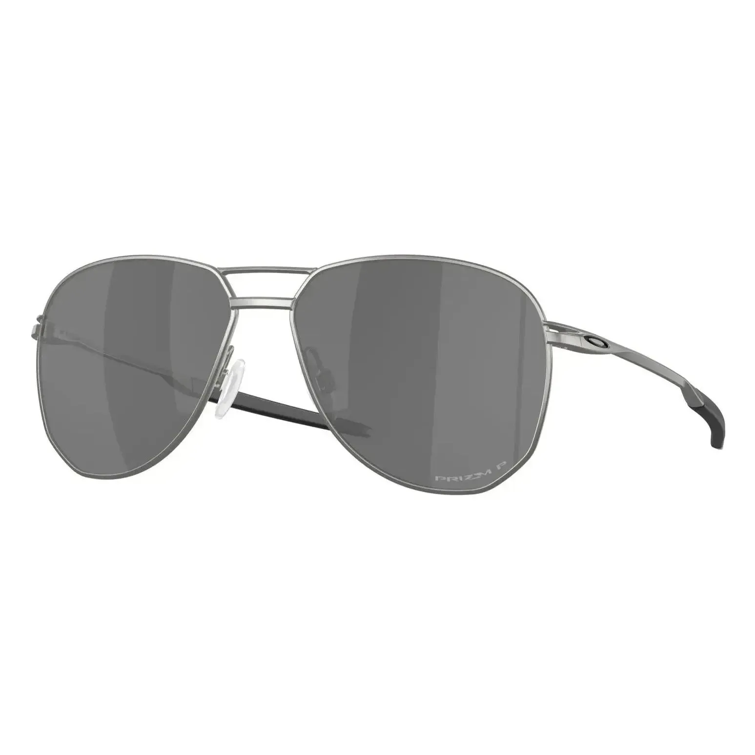 Oakley Contrail Ti - Satin Chrome Prizm Black Polarized Sunglasses