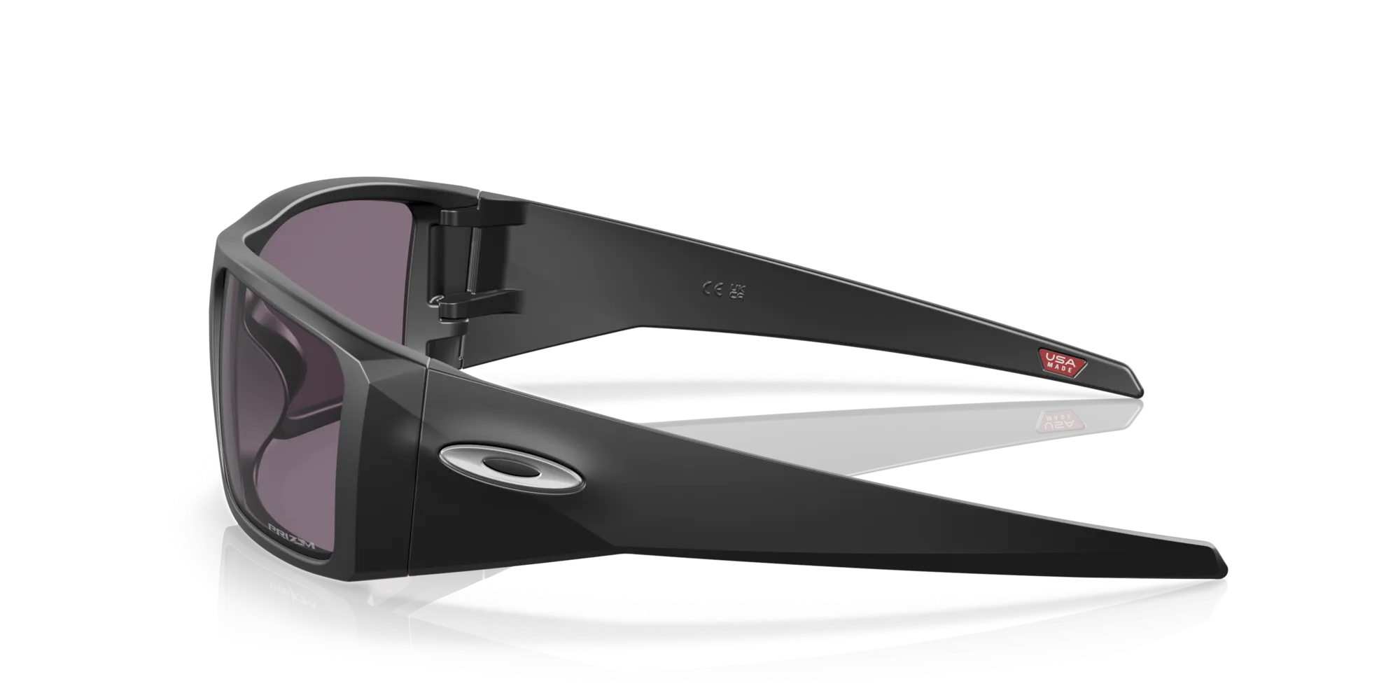 Oakley Heliostat Sunglasses - Matte Black w/Prizm Grey