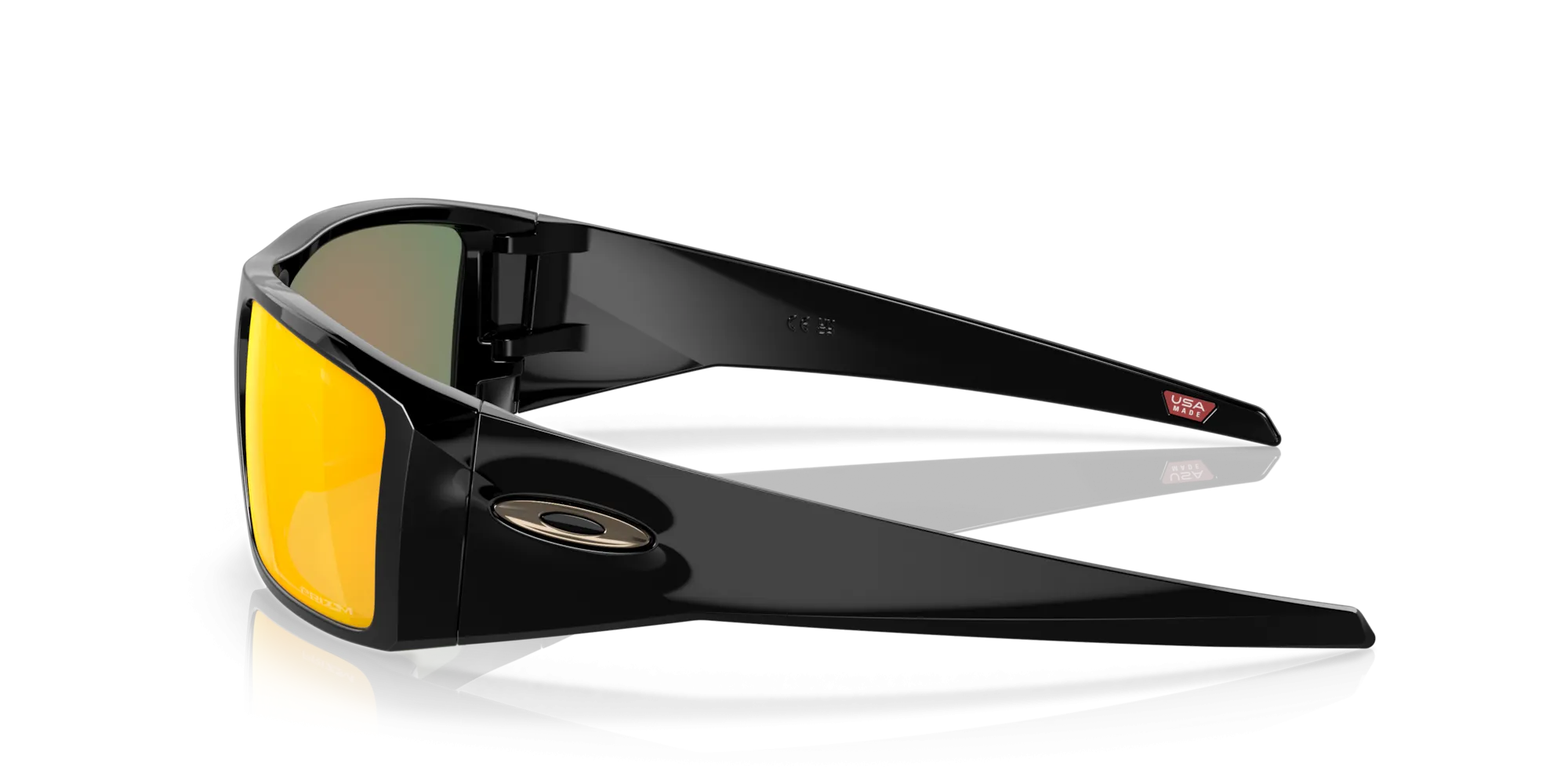 Oakley Heliostat Sunglasses - Polished Black w/Prizm Ruby
