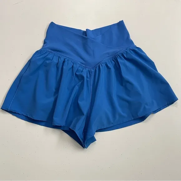 OFFLINE Aerie Real Me Crossover Flowy Short Skort Lounge Athletic Colbalt Blue