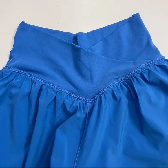 OFFLINE Aerie Real Me Crossover Flowy Short Skort Lounge Athletic Colbalt Blue