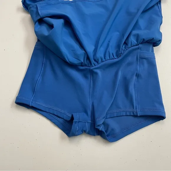 OFFLINE Aerie Real Me Crossover Flowy Short Skort Lounge Athletic Colbalt Blue