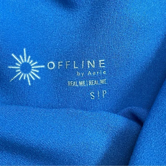 OFFLINE Aerie Real Me Crossover Flowy Short Skort Lounge Athletic Colbalt Blue