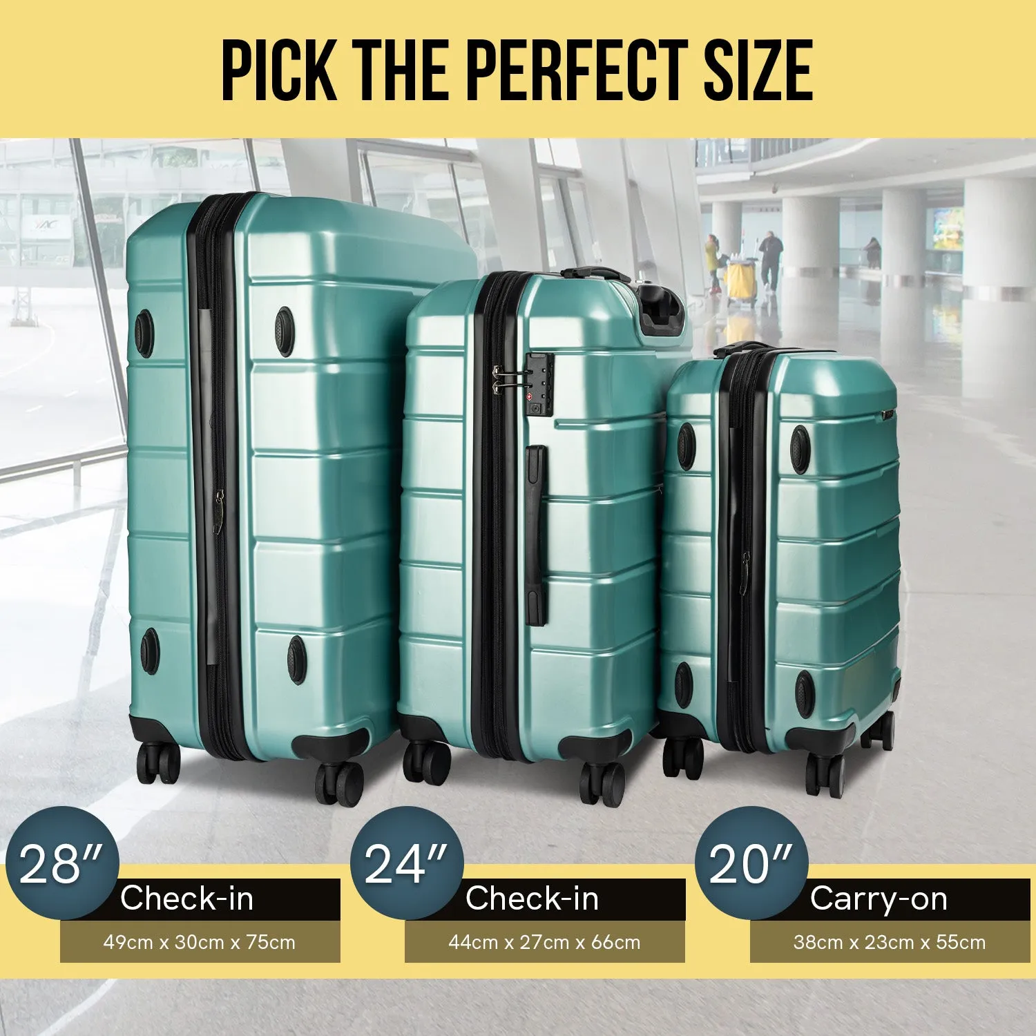 Olympus Artemis 20in Hard Shell  ABS PC - Electric Teal