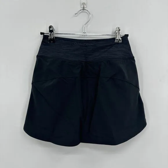 Outdoor Voices Hudson 4&quot; Skort in Black Size XXS NWT