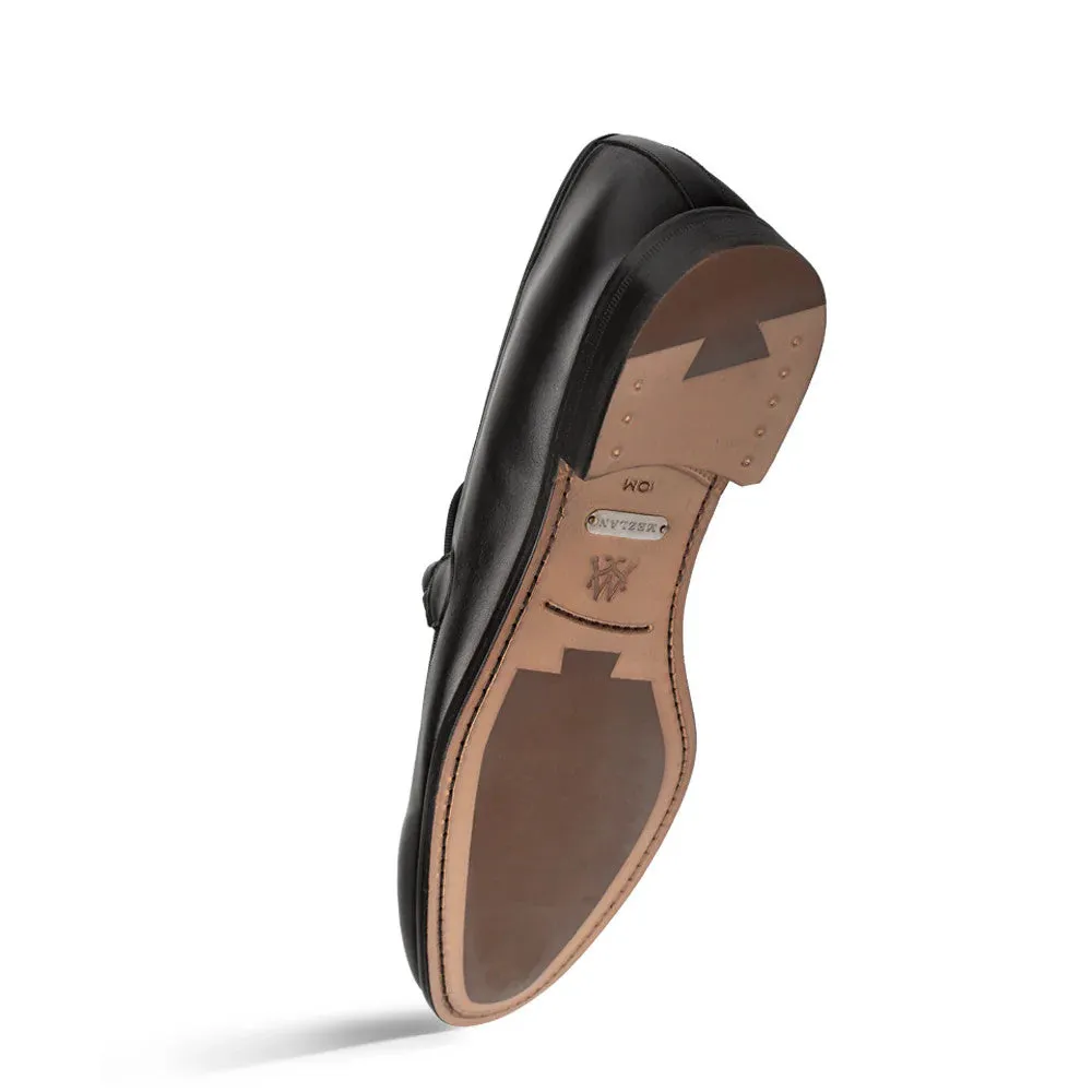 Parole Penny Loafer Calfskin Black By Mezlan Made In Spain Brand