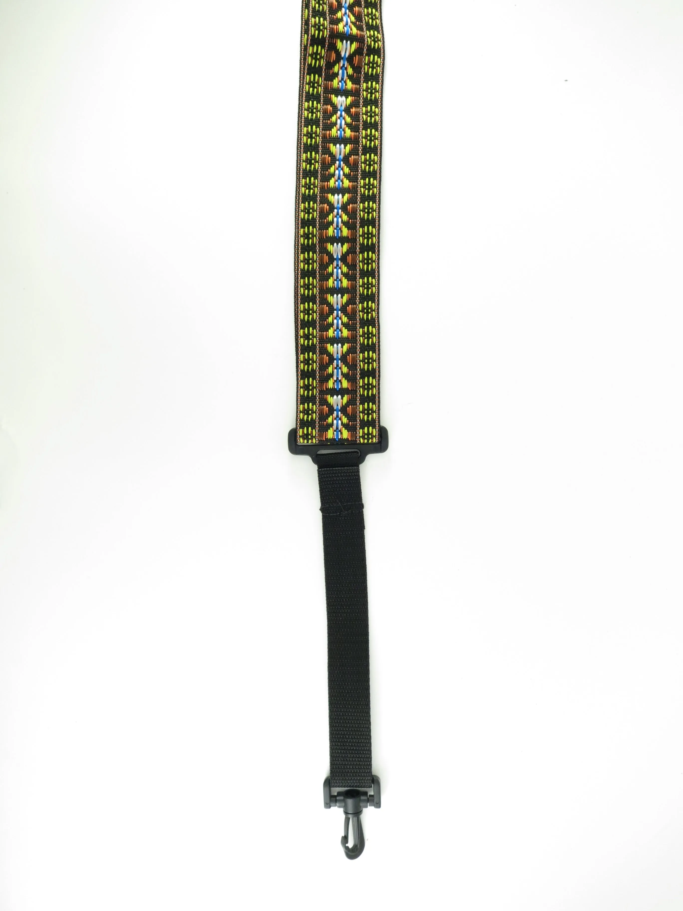 Perri's Leathers 2” Wide Black Poly Pro Banjo Strap with Plastic Swivel Hook NWSBJ