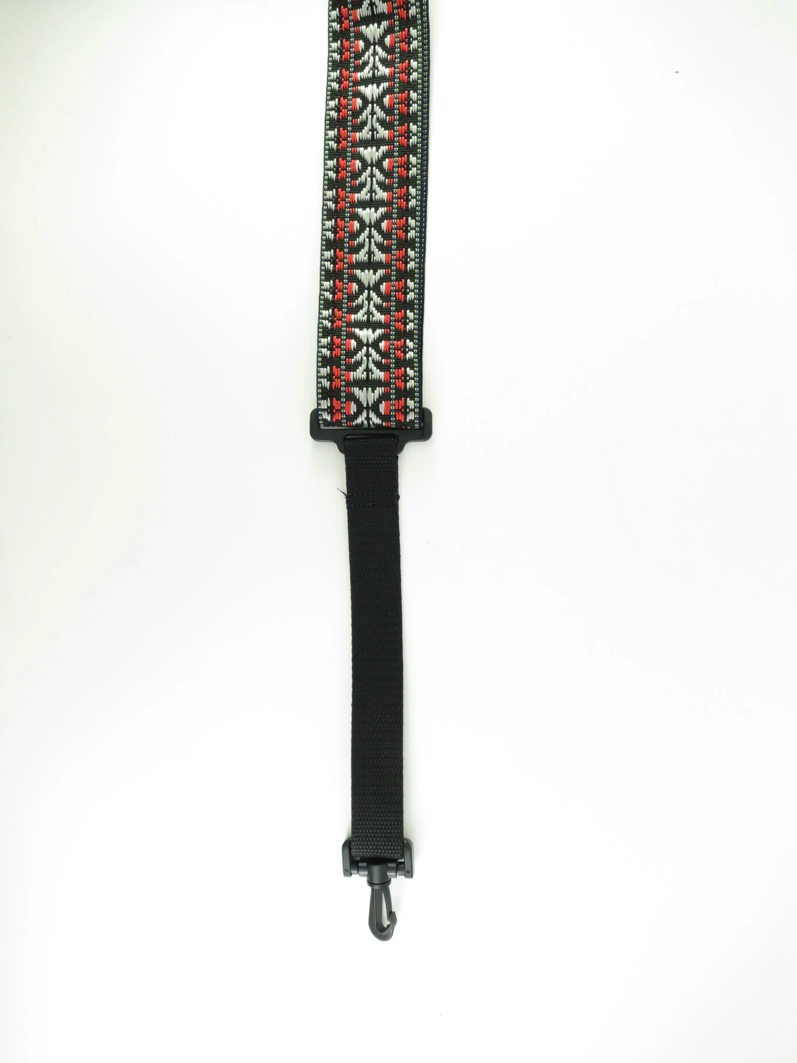 Perri's Leathers 2” Wide Black Poly Pro Banjo Strap with Plastic Swivel Hook NWSBJ