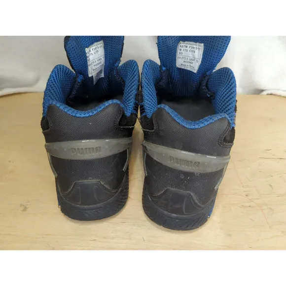Puma Safety Rio Low Mens Sneaker Black/Blue Size 13M ASTM F2413-11