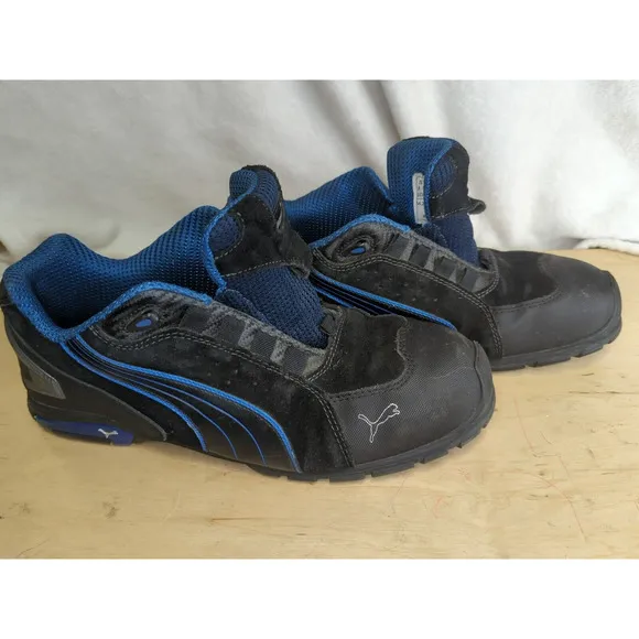 Puma Safety Rio Low Mens Sneaker Black/Blue Size 13M ASTM F2413-11