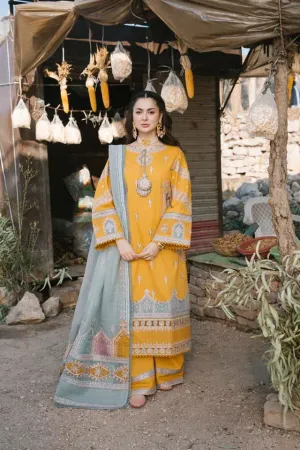 QALAMKAR MIRAHIL | LUXURY LAWN '22 | FAERIE-12