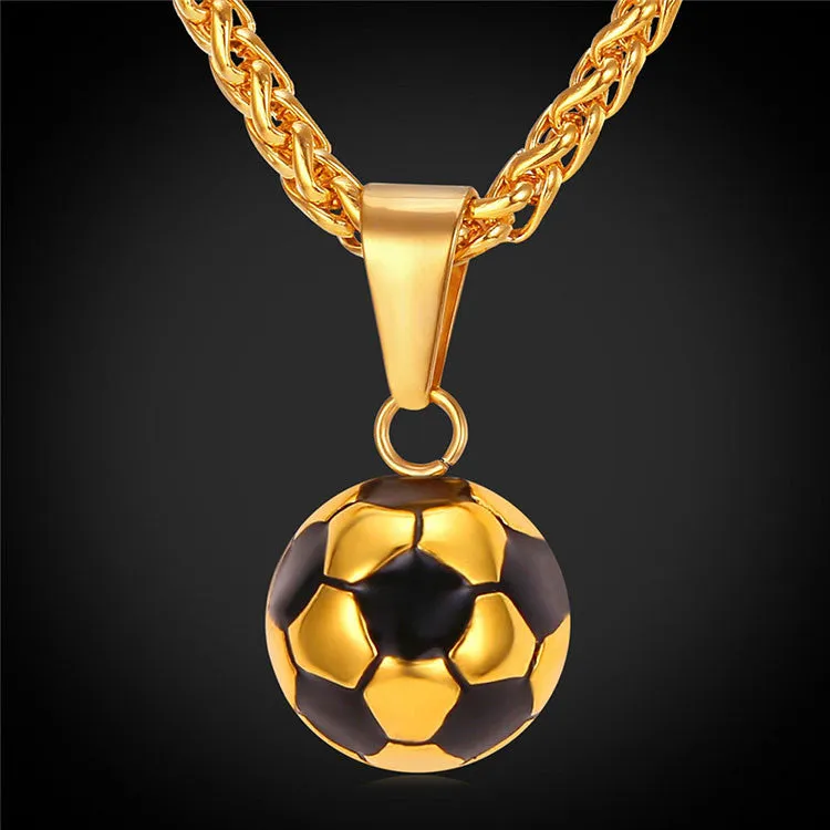 "Soccer Ball" - Unisex Soccer Fan Necklace