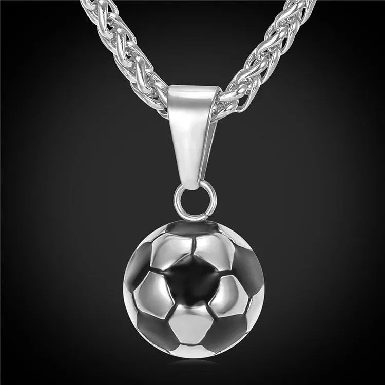 "Soccer Ball" - Unisex Soccer Fan Necklace