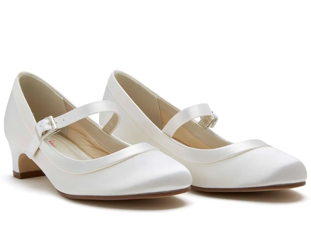 Rainbow Club 'Maisie' - White Satin Heel