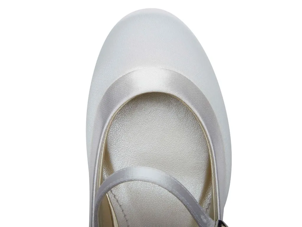 Rainbow Club 'Maisie' - White Satin Heel