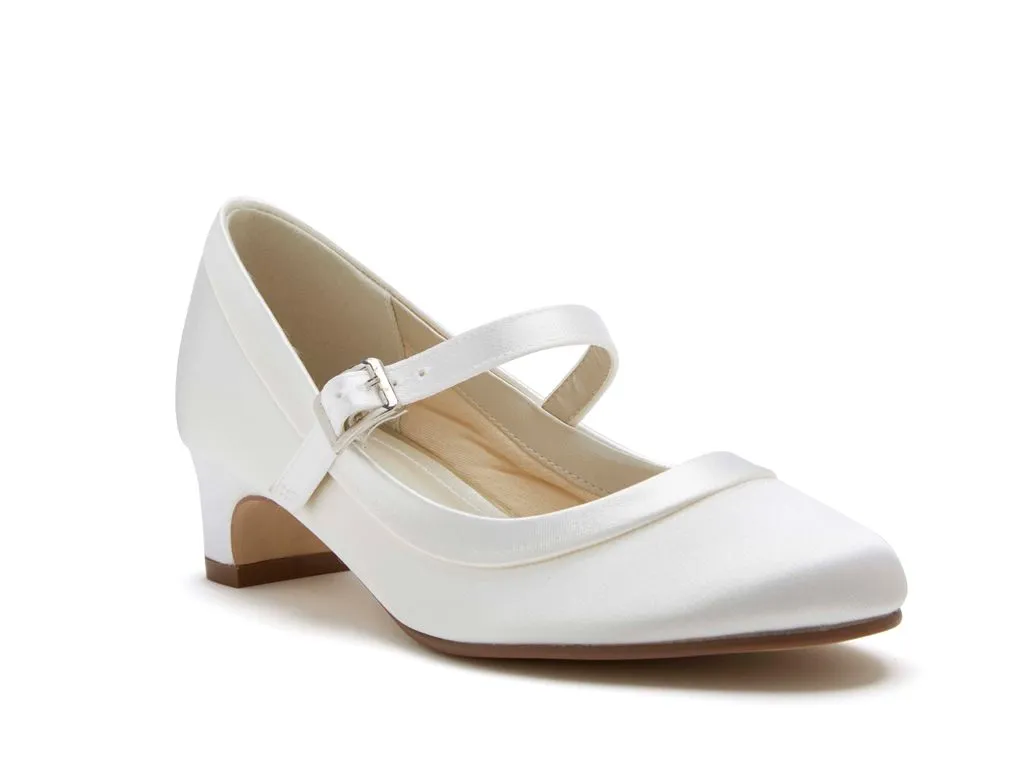 Rainbow Club 'Maisie' - White Satin Heel