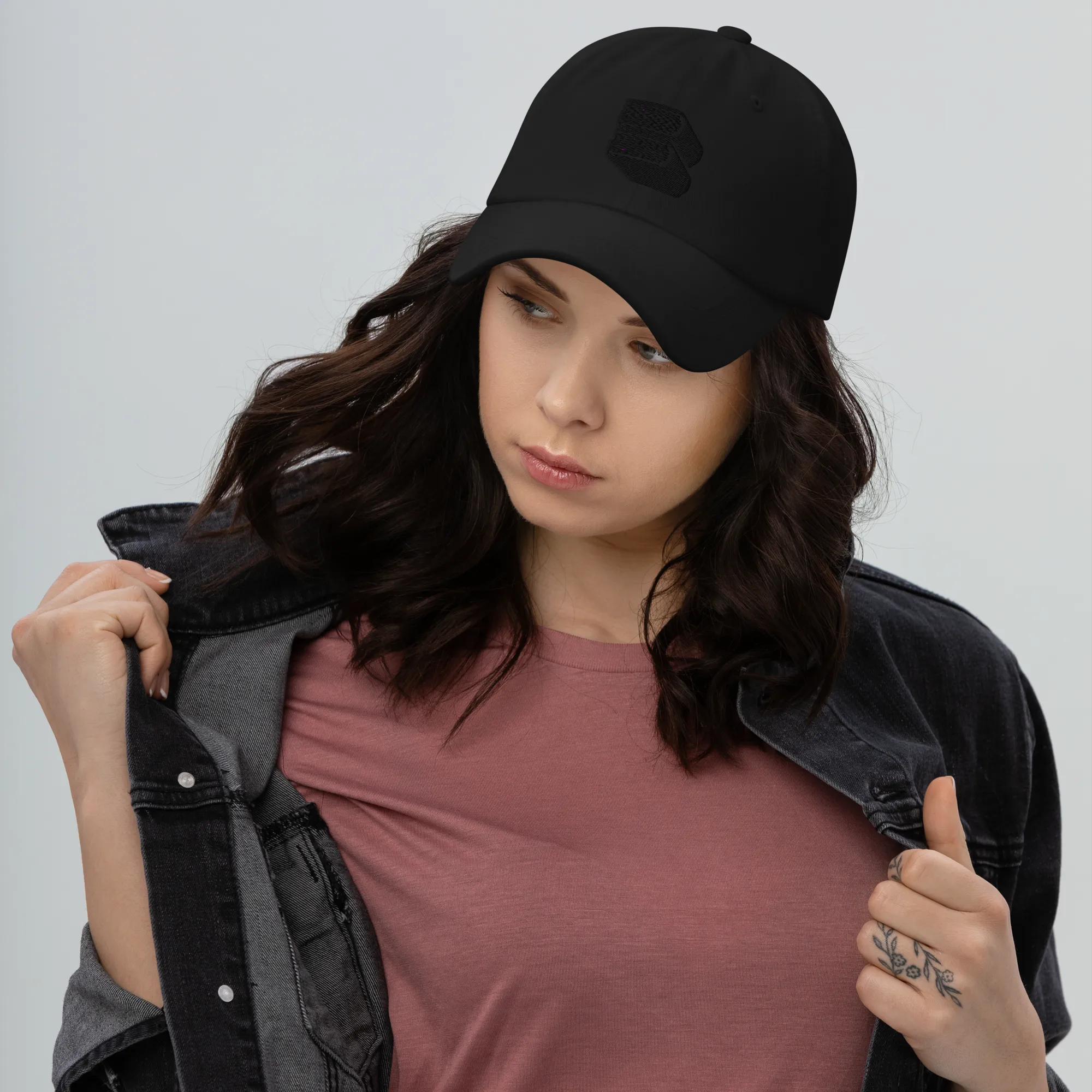 RECORDS BOOK DAD HAT - BLACK / BLACK