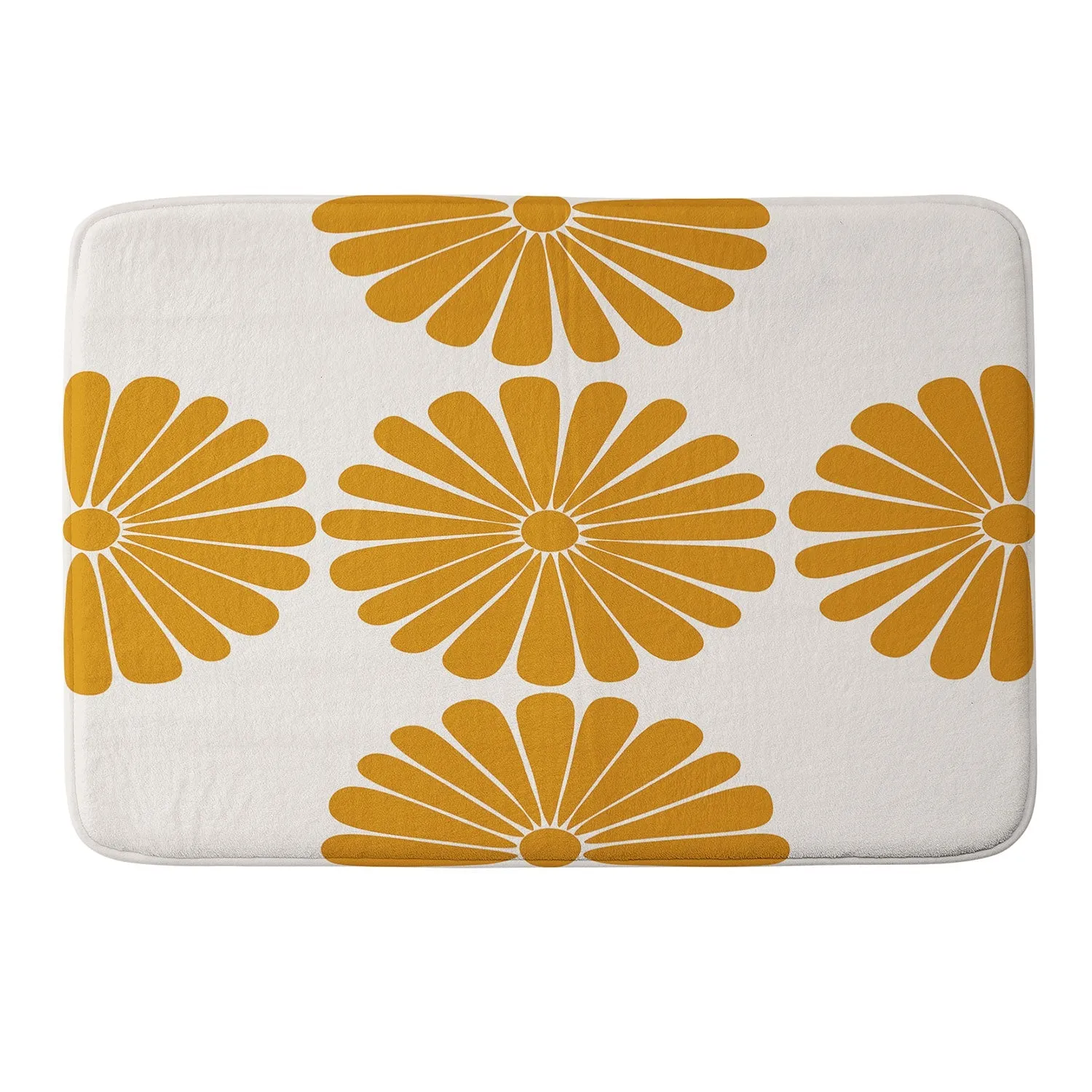 RETRO DAISY V MEMORY FOAM BATH MAT