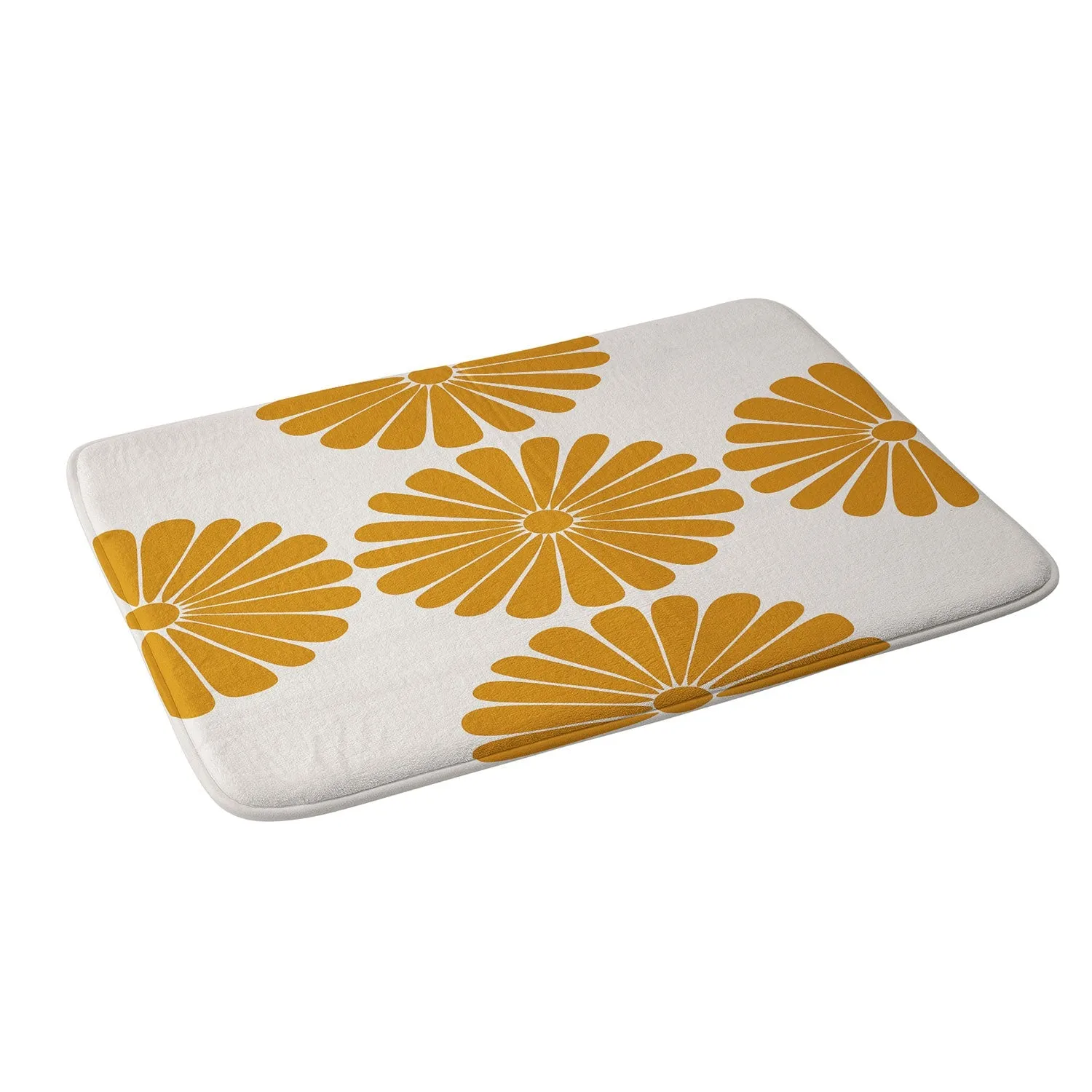 RETRO DAISY V MEMORY FOAM BATH MAT