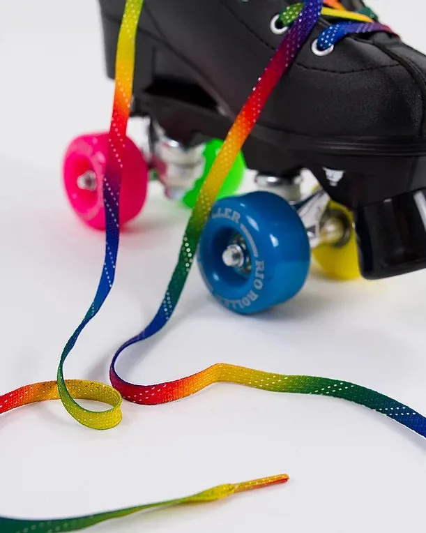Rio Roller Laces Rainbow