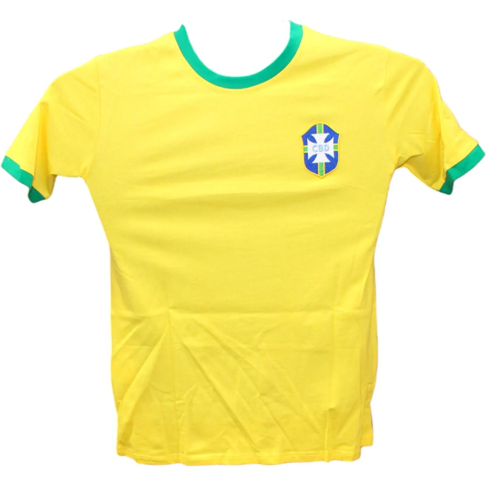 Roberto Carlos Autographed/Signed National Style Yellow Jersey Beckett 43491