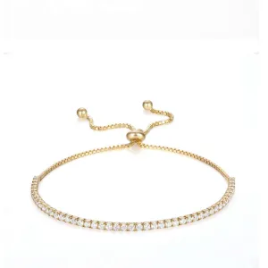 Round Cubic Zirconia Tennis Bracelet
