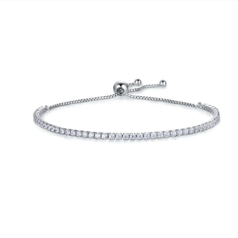 Round Cubic Zirconia Tennis Bracelet