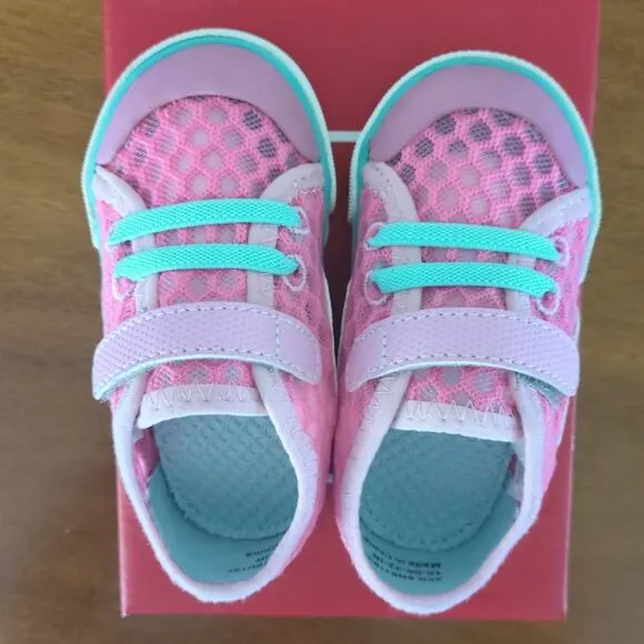 See Kai run pink/mint green Saylor shoe little kids/ toddler size 6