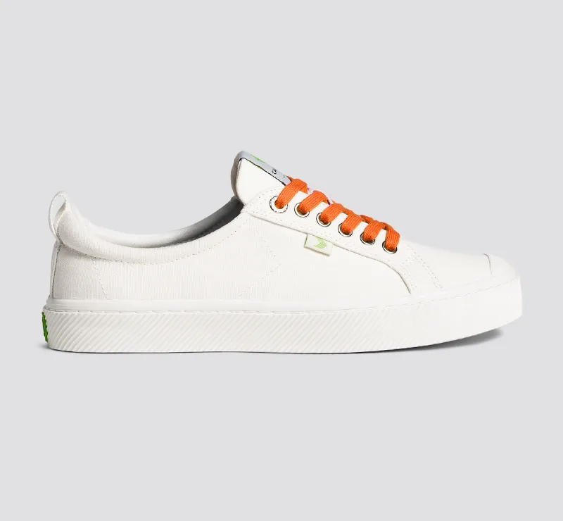 Shoe Lace Classic Orange Exuberance with H Silver Tip