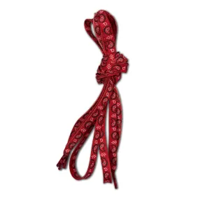 SHOE LACES - bandana red