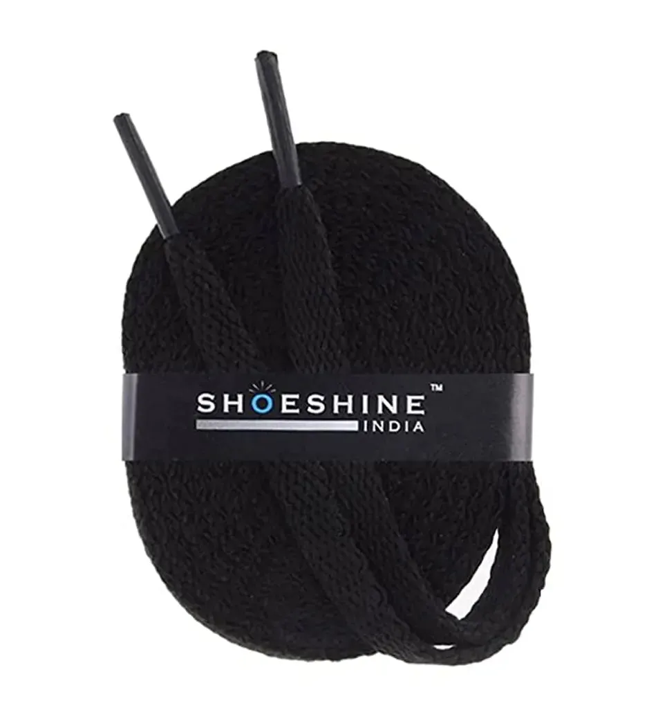 SHOESHINE Flat Shoelace (1 Pair) Dark Grey sports and sneaker shoe laces