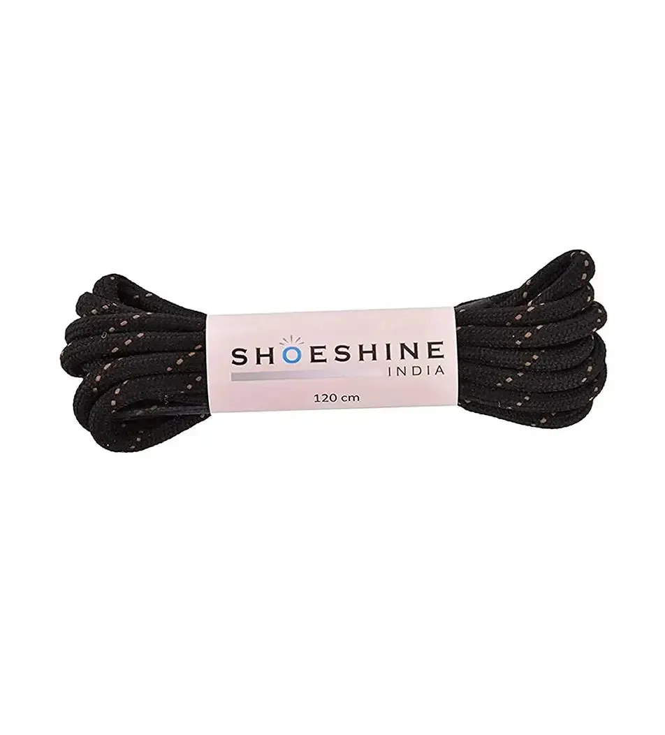 SHOESHINE Shoe Lace (1 Pair) 4mm Dark Grey Round Shoelace & Boot Laces