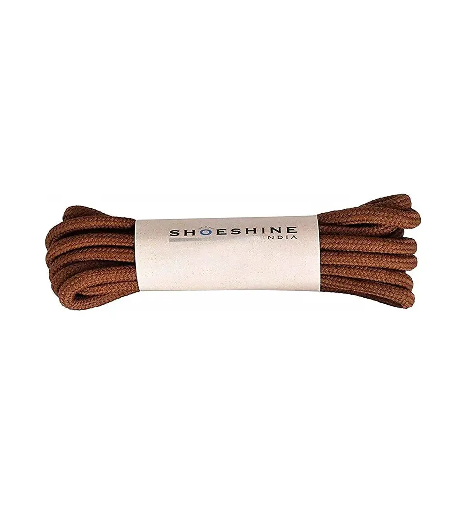 SHOESHINE Shoe Lace (1 Pair) 4mm Dark Grey Round Shoelace & Boot Laces