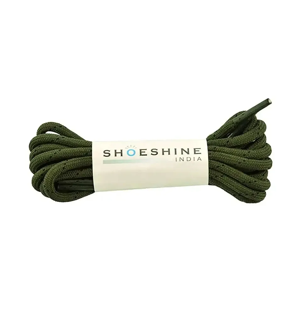 SHOESHINE Shoe Lace (1 Pair) 4mm Dark Grey Round Shoelace & Boot Laces