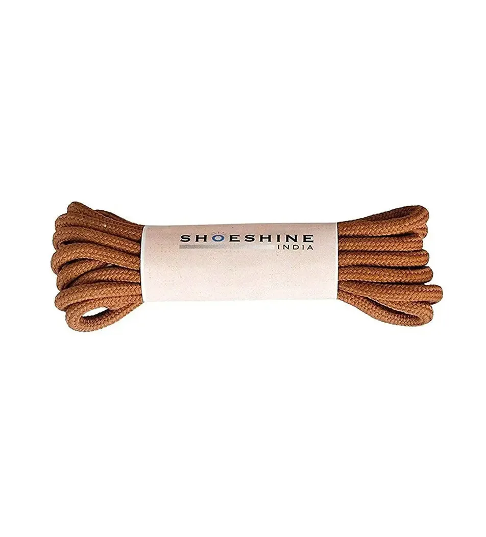 SHOESHINE Shoe Lace (1 Pair) 4mm Dark Grey Round Shoelace & Boot Laces