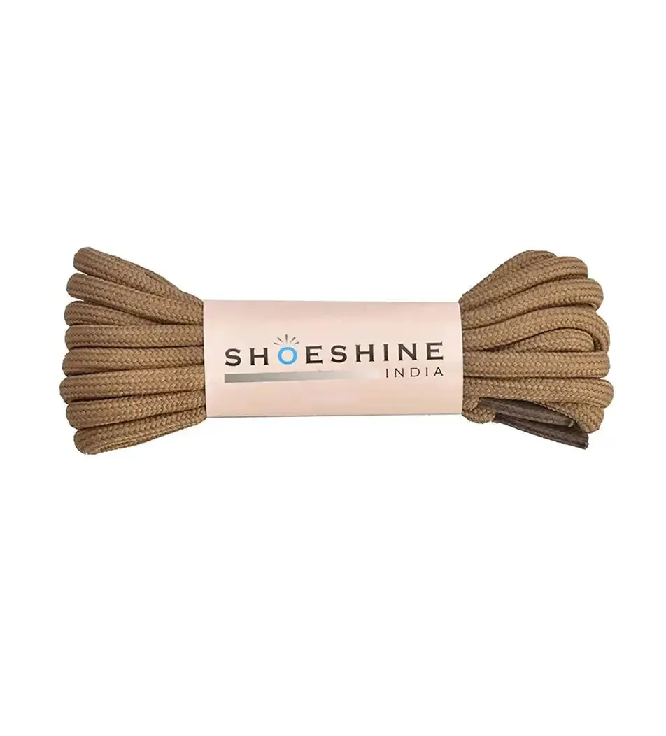 SHOESHINE Shoe Lace (1 Pair) 4mm Dark Grey Round Shoelace & Boot Laces