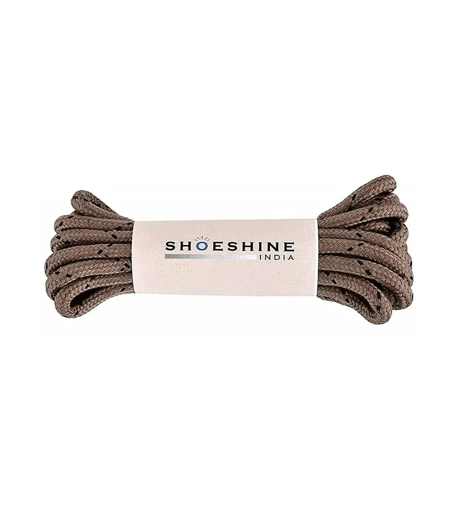 SHOESHINE Shoe Lace (1 Pair) 4mm Teak Round Shoelace & Boot Laces