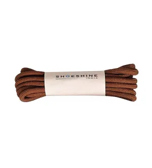 SHOESHINE Shoe Lace (1 Pair) 4mm Teak Round Shoelace & Boot Laces