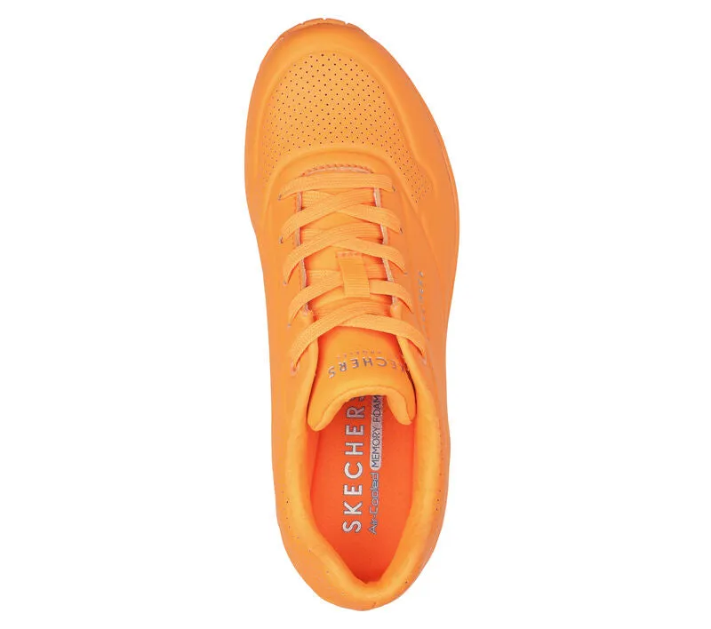 Skechers Uno Night Shades Neon Orange